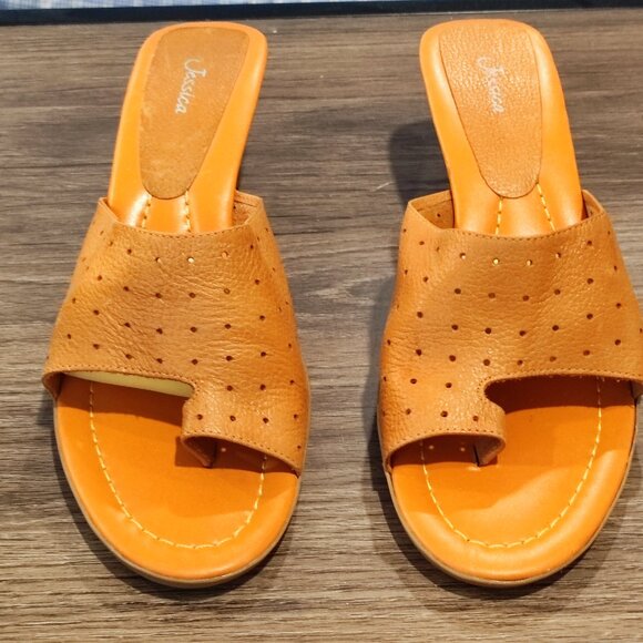 Jessica slipper leather upper brown women's size 10M - Picture 3 of 8